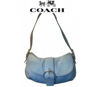 Coach Vintage SoHo Blue Leather Shoulder Bag